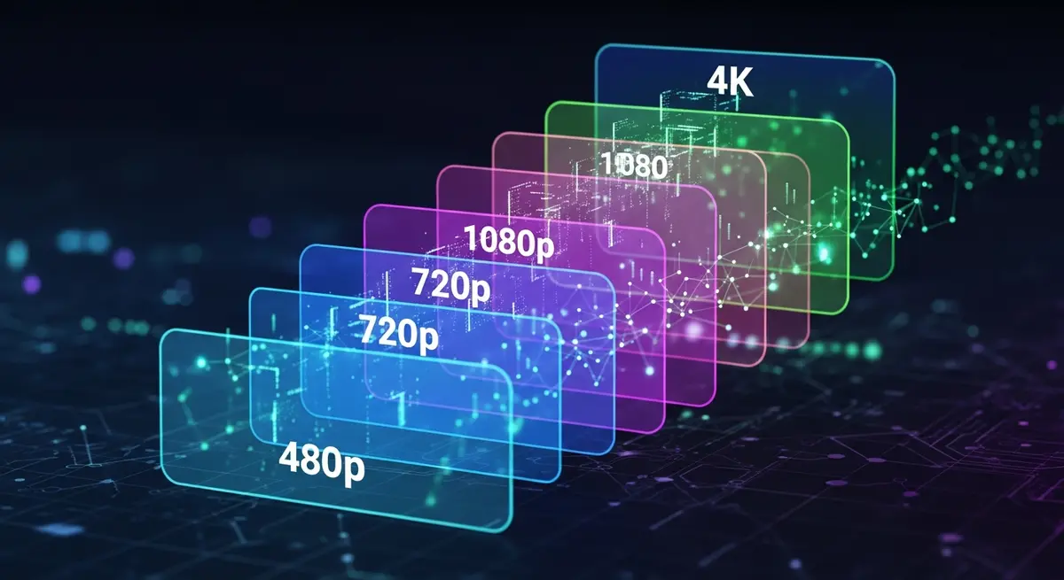niveaux de qualite du streaming adaptatif