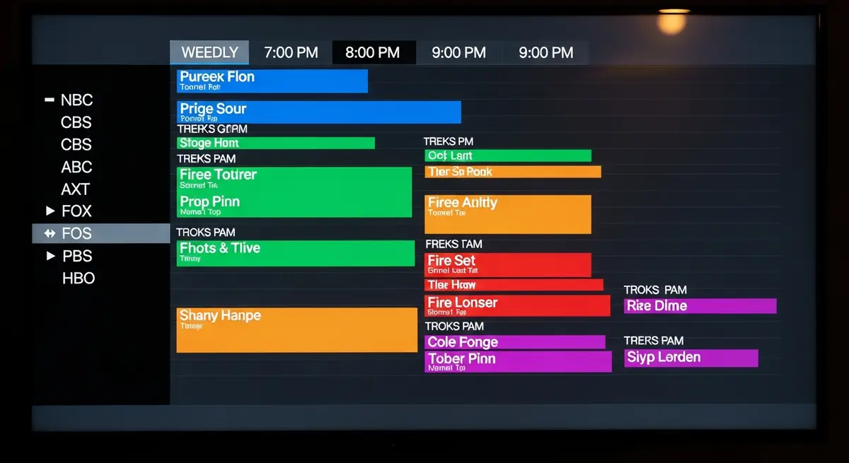 grille de guide electronique de programmes EPG