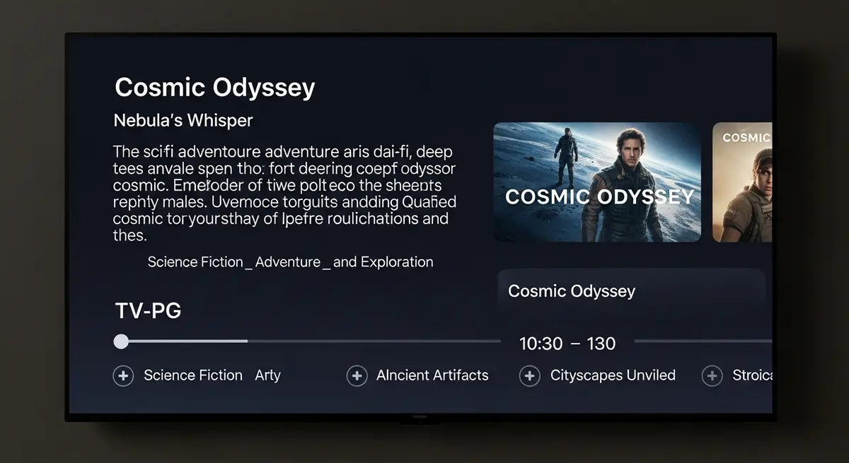 interface de decouverte de contenus via guide electronique de programmes