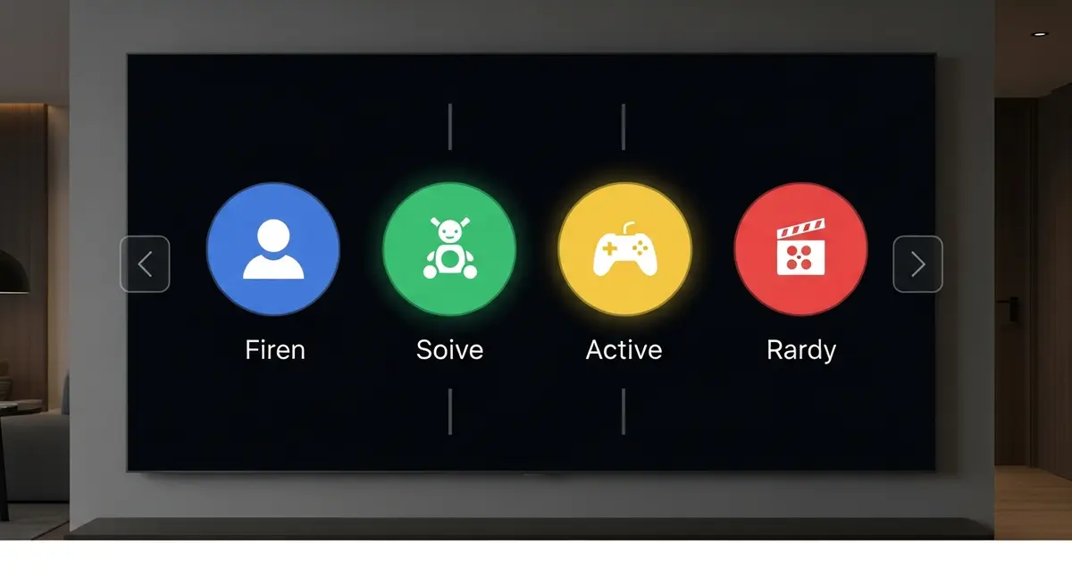 ecran de selection de profils familiaux pour service de streaming