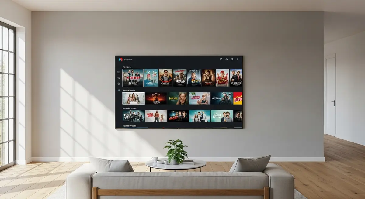 ecran smart TV avec applications streaming